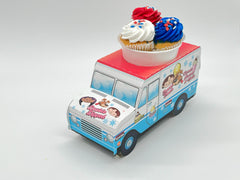 Set of 12 Ice Cream Truck Party Trays & Ice Cream Cups