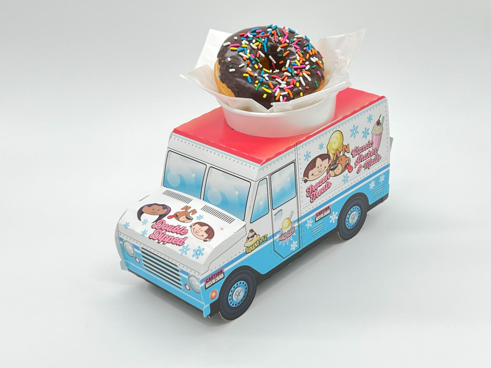 Set of 12 Ice Cream Truck Party Trays & Ice Cream Cups