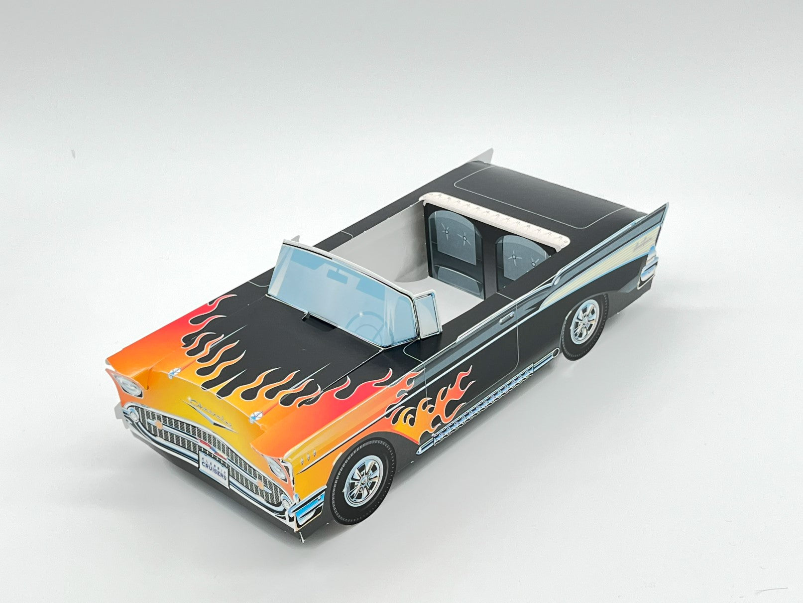 Set of 12 Ford & Chevy Hot Rods Party Paper Trays