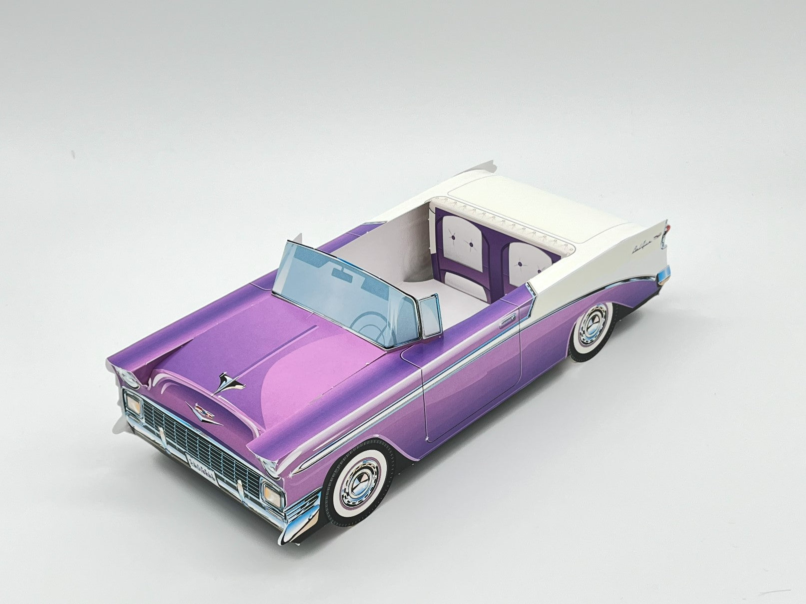 Set of 12 Chevy Bel Air Party Paper Trays, Classic Cruiser Cars