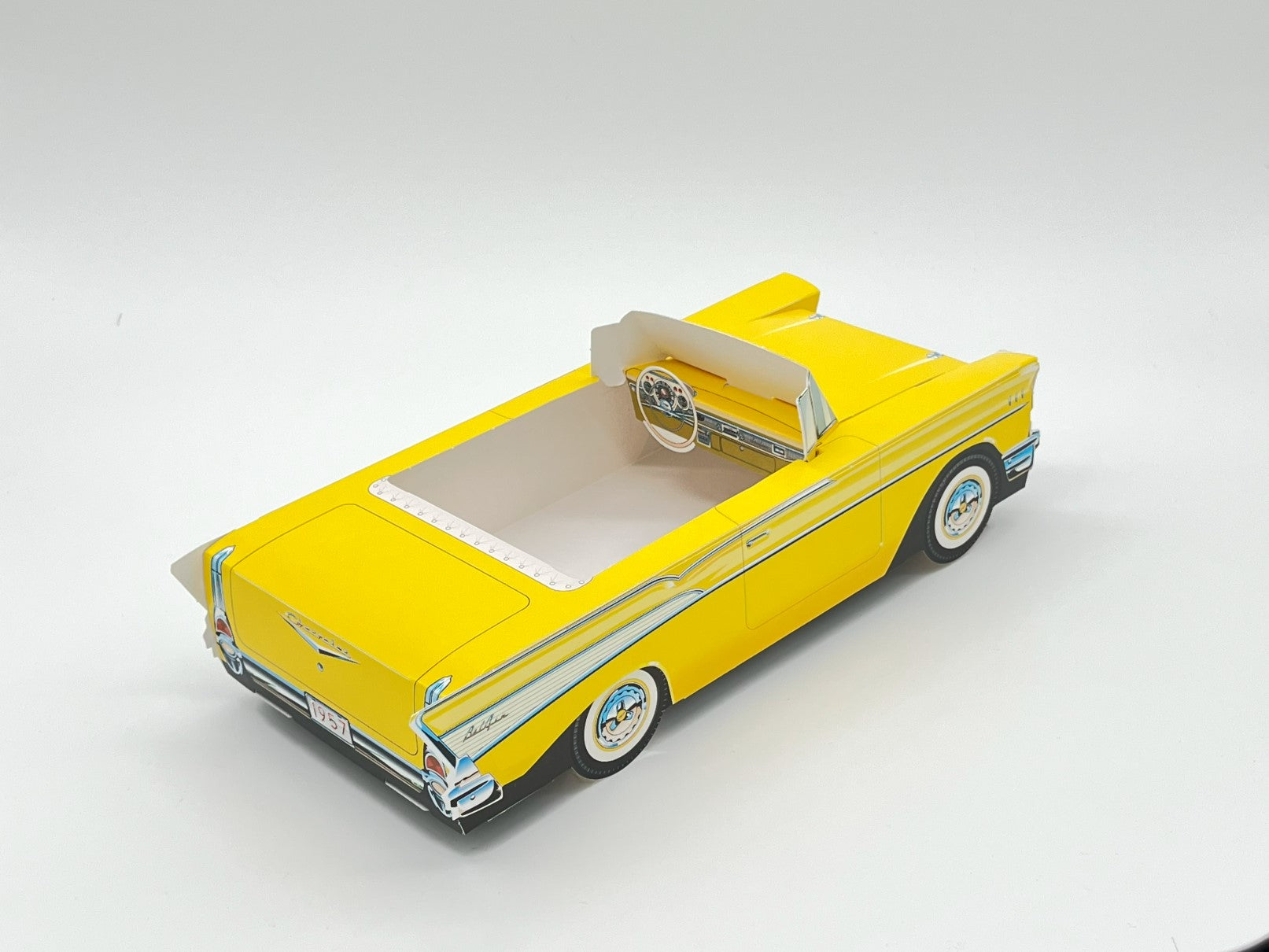 Set of 12 Chevy Bel Air Party Paper Trays, Classic Cruiser Cars