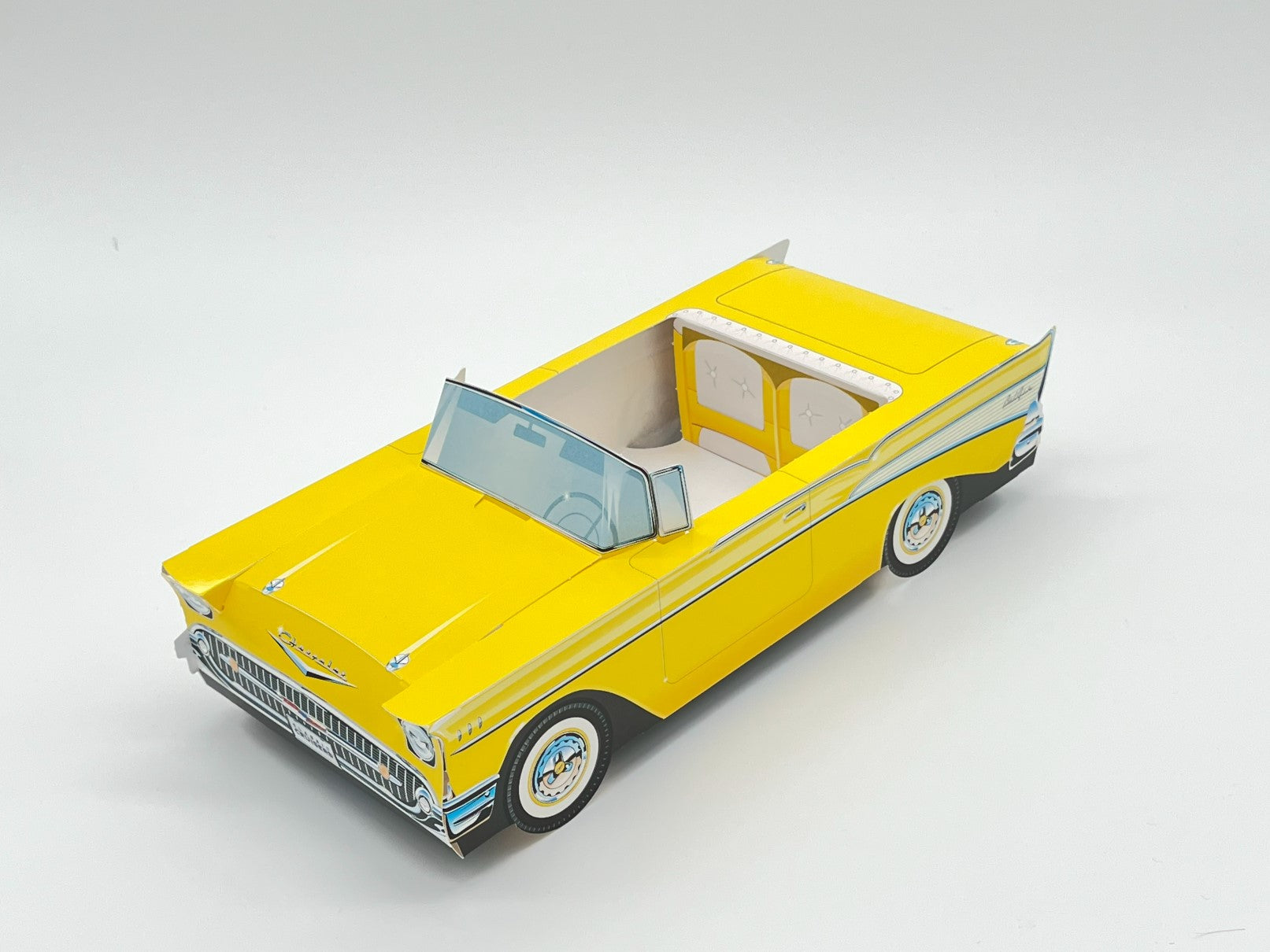 Set of 12 Chevy Bel Air Party Paper Trays, Classic Cruiser Cars