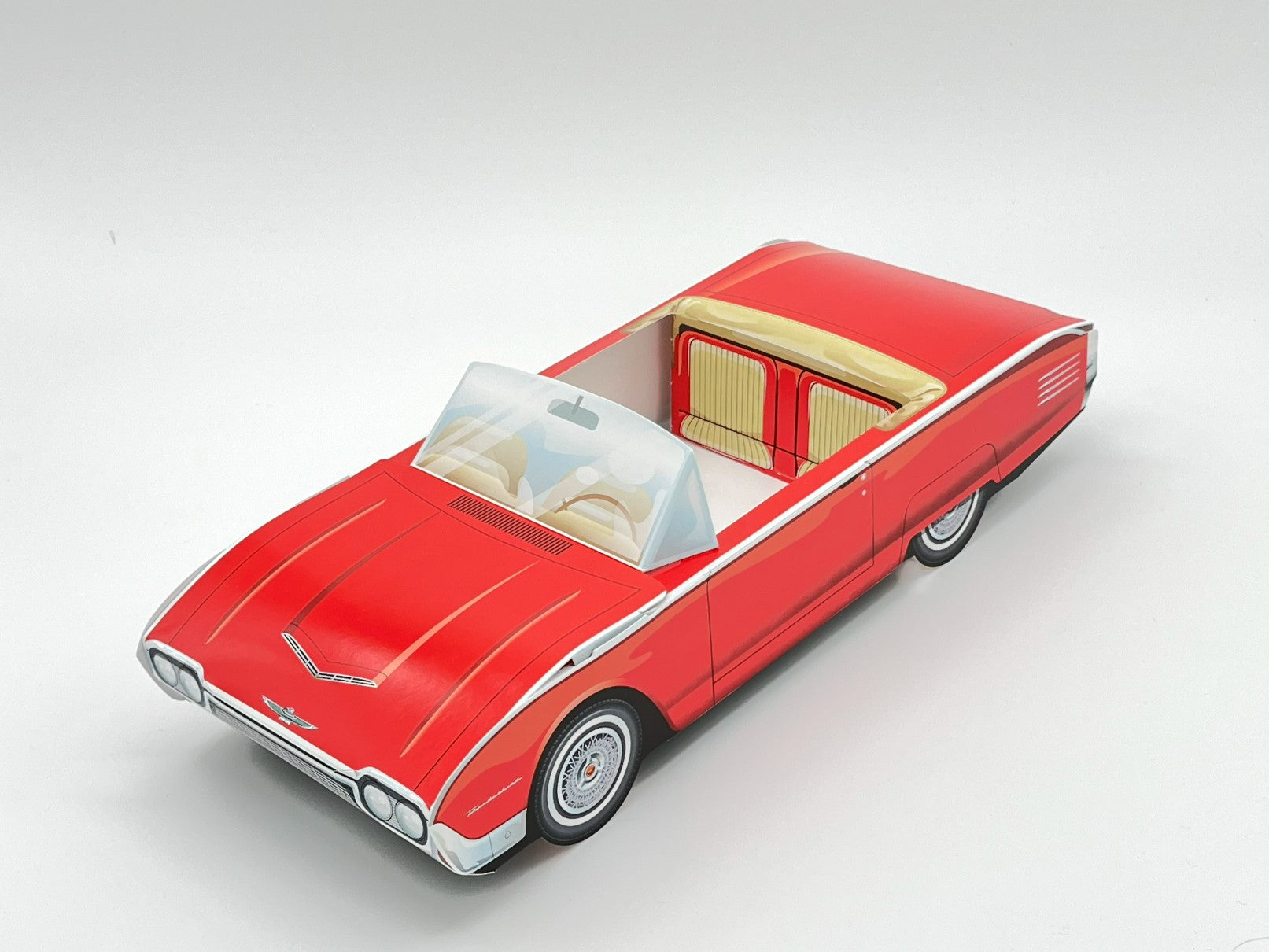 Set of 12 Ford Thunderbird Party Paper Trays, Classic Cruiser Cars