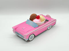 Set of 12 Pink Ford Thunderbird Party Paper Trays, Classic Cruiser Cars