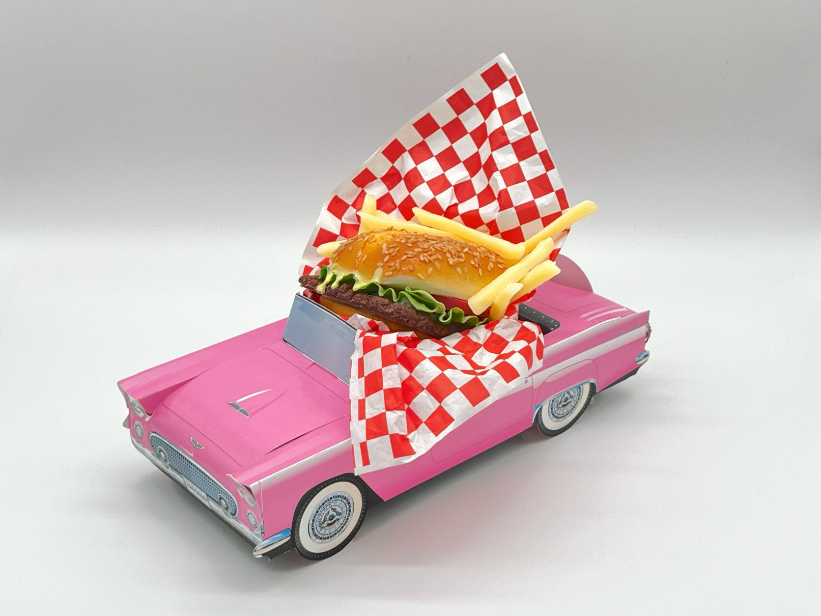 Set of 12 Ford Thunderbird Party Paper Trays, Classic Cruiser Cars