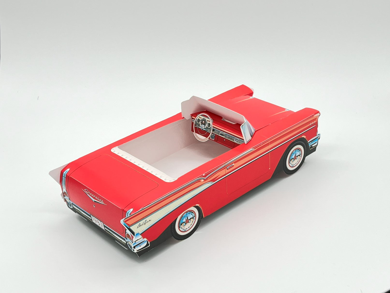 Set of 12 Chevy Bel Air Party Paper Trays, Classic Cruiser Cars