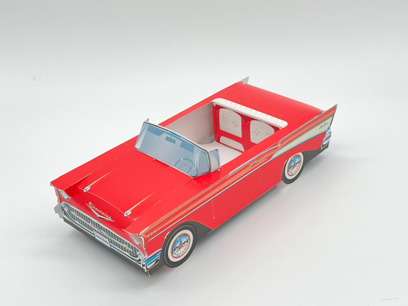 Set of 12 Chevy Bel Air Party Paper Trays, Classic Cruiser Cars