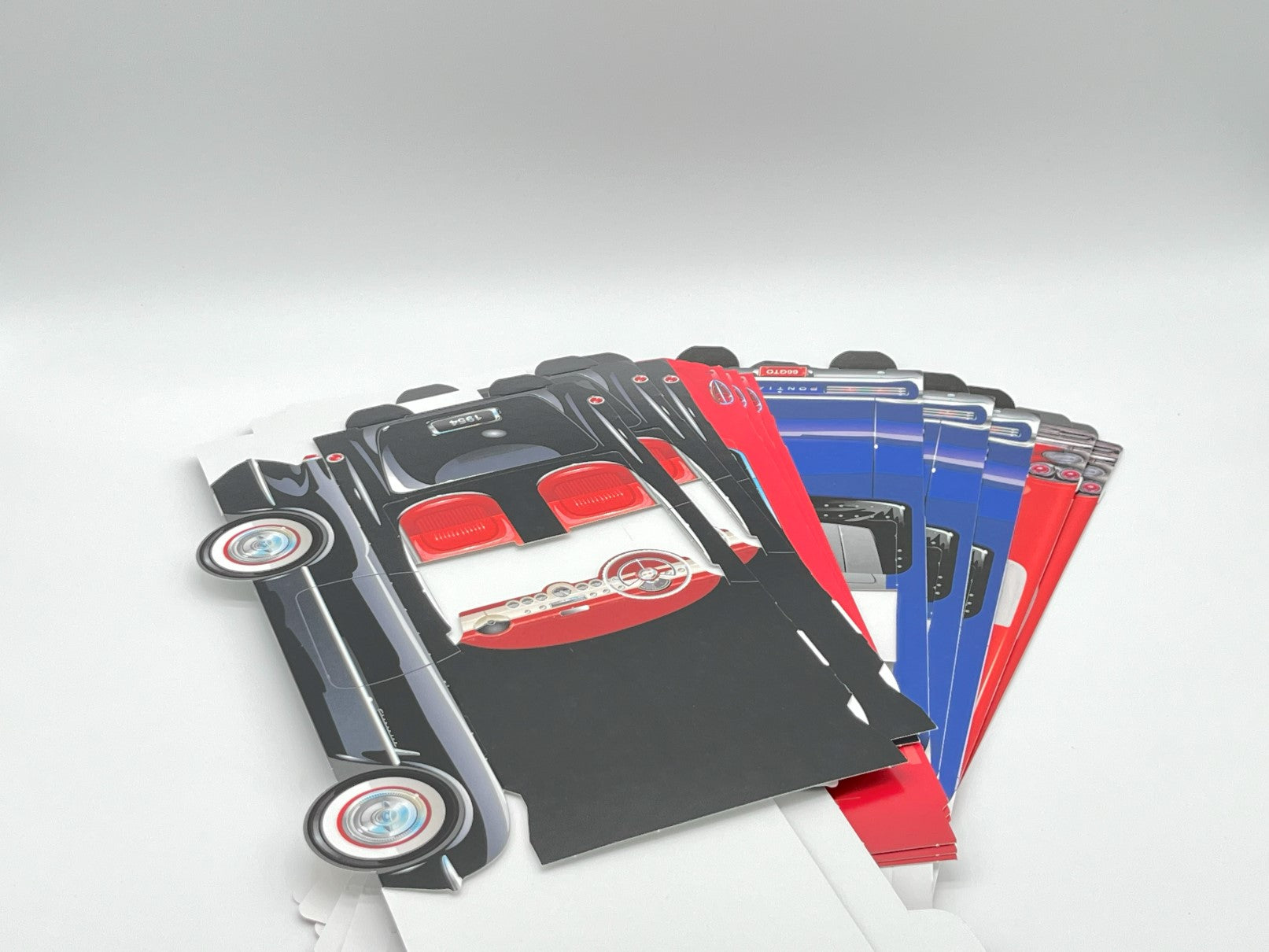 Set of 12 Ford Thunderbird Party Paper Trays, Classic Cruiser Cars