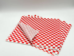 Pack of 20 Checkered Dry Wax Paper